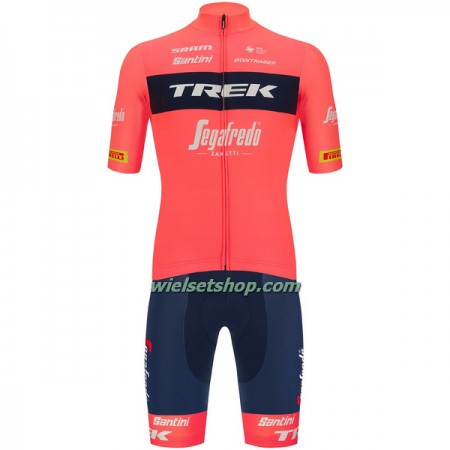 Fietskleding (Fietsshirt + Korte Koersbroek) 2023 Trek-Segafredo - Roze